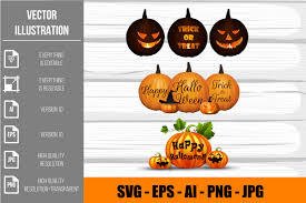 Download Halloween Pumpkin Vector Clipart Graphic By Artnovi Creative Fabrica SVG Cut Files