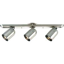 Lighten up your home with our huge range of spotlights, downlights & recessed lighting. Progress Lighting 3 Light Brushed Nickel Spotlight Fixture P6160 09 The Home Depot