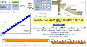 Stair Calculation Formula Concrete Stair Calculator