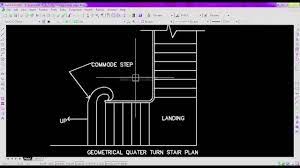 How To Draw The Plan Of A Geometrical Staircase In Autocad Autocad Autocad Tutorial How To Plan