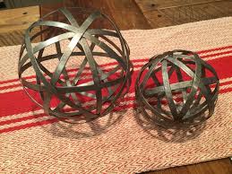 Metal Sphere Metal Orb Farmhouse Home Decor Farmhouse Shelf Decor Garden Decor Metal Ball Meta Farmhouse Shelves Decor Farmhouse Shelves Metal Ball