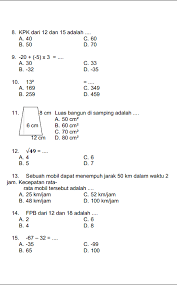 Jawaban Soal Matematika Kelas 5 Kunci Dunia