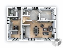 Grundrisse senden und 3d modell erhalten. 3d Grundriss Zweifamilienhaus 156 Qm Elw Im Eg Style At Home Haus Haus Grundriss