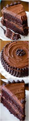 Triple Chocolate Layer Cake The Fudgiest Homemade Chocolate Cake Ever Sallysbakingaddiction Com Desserts Homemade Chocolate Cake Cake Recipes