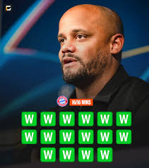 Thoughts?🤔 Vincent Kompany with Bayern Munich this season: • 8 games • 8  wins • 30 goals scored • 7 goals conceded