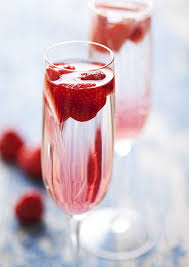 Strawberry Champagne I Also Enjoy Raspberries Blueberries Blackberries With Wine Champagne Champagne Cocktail Champagne Recipe Food