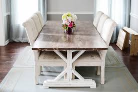 We love the solid look that the table & chairs have now and the dark, neutral color that. How To Paint Stain Whitewash Distress A Fancy X Farmhouse Table By Ana White Building Our Rez
