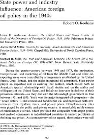 State power and industry influence: American foreign oil policy in the  1940s