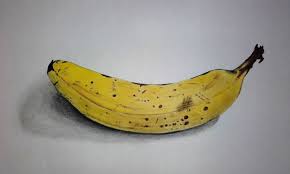 Banane Promarker Et Pastel Sec Ink Painting Draw Ink