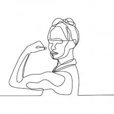 Women Power One Continuous Line Drawing Illustration One Isolated Png And Vector With Transparent Background For Free Download Continuous Line Drawing Line Drawing Train Drawing
