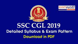 Ssc Cgl 2019 Syllabus Pdf And Exam Pattern For Tier 1 2 Examination Exam Career Growth Syllabus
