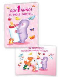 Gia 1 Anno Bambina Biglietti Di Compleanno Auguri Di Compleanno Compleanno