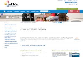 Community benefits are programs and services designed to improve health in communities and increase access to health care. Https Www Missiononline Net Wp Content Uploads 2018 02 Chna Webinar Part 1 Chna Kickoff January 31 2018 Pdf