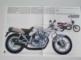 1981 suzuki range katana brochure germany 0x 0y オートバイ