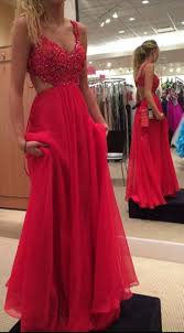 Spaghetti Strap Lace Bodice Prom Dress Red Prom Gown Chiffon Backless Prom Dress Red Long Formal Red Prom Dress Long Backless Prom Dresses Red Graduation Dress