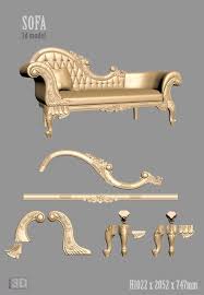 A131 Sofa 3d Model For Cnc Router Cnc Model Com Wooden Sofa Designs Sofa Design Wooden Sofa