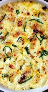 Baked Gnocchi In Bubbly Parmesan Cream Sauce Baked Gnocchi Gnocchi Recipes Casserole Recipes