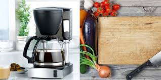 As a rule of thumb, fill half of the carafe with white vinegar and add water to make it full. How To Clean A Drip Coffee Maker And Wooden Cutting Board