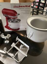 Ice and salt ice cream makers have been there for a long time, but they are still one of the most reliable ways to make the perfect creamy dessert at home. Kitchenaid Ice Cream Maker Attachment Repriced For Lower Tv Home Appliances Kitchen Appliances Hand Stand Mixers On Carousell