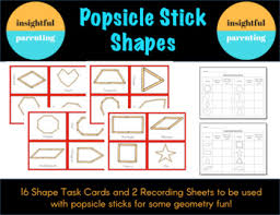 Dollhouse_1 / see more ideas about popsicle stick houses, popsicle sticks, craft stick crafts. Popsicle Stick Shapes Worksheets Teaching Resources Tpt