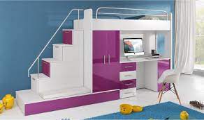 Le lit mezzanine est à la fois pratique et design. Lit Mezzanine Avec Rangement Pour Enfant Venus Et Judes