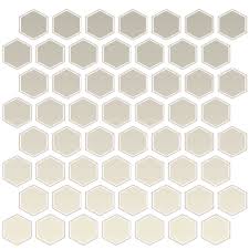 Ft./each) daltile premier accent mosaics add beauty daltile premier accent mosaics add beauty and diversity to any room. Daltile Color Wheel Mosaic Hexagon Biscuit