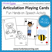 Is in the middle of the alphabet at 13. Articulation Playing Cards For Apraxia Vc Cv Cvc Cvcv Words