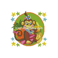 Nkf Beautiful Monkey Cartoon Style No Counted Free Cross Stitch Patterns Charts To Print Buy Online C427 Buy Free Cross Stitch Patterns Charts To