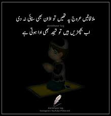 ملاقاتیں عروج پر تھی تو Log Instagram Poetry Urdu Quotes