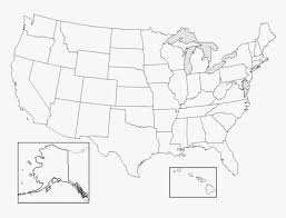 The outline map of the us is a blank map, which only depicts the international boundary of the country. Blank Map Of The United States Labeled United States Map No Names Hd Png Download Transparent Png Image Pngitem