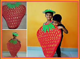 How To Make Strawberry Fancy Dress At Home Strawberry