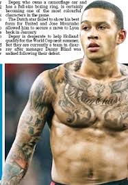Hinting at the deal being imminent due to the fact depay has a huge tattoo of the animal on his back. Depay Shows Off New Tattoo Pressreader