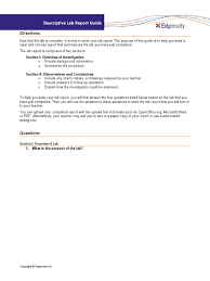 Below, we'll break down how to write a cover letter that makes a great first impression with employers. Descriptive Lab Report Guide Question Human Communication