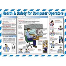 Health Safety For Computer Operators Chart From Signs Plastic Products Ltd Detailing Best Working Practices And Guidance On The Vdu Display Screen Egitim