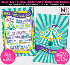 Carnival Baby Shower Invitation Sold By Metro Events Party Supplies On Storenvy
