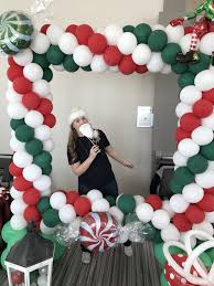 Picture It Christmas Balloon Decorations Christmas Balloons Christmas Party Photo