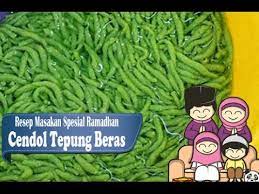 Mengapa bahan dasar es cendol terbuat dari tepung beras ketan? Cara Membuat Cendol Tepung Beras Youtube