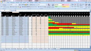 Excel Graphical Production Planning And Control Planner Manufacturing Bom Scheduling Demo Part 1