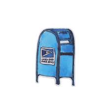 Usa Blue Mailbox Sticker Constellation Co Online Brick Mortar Mailbox Stickers Stickers Pen And Watercolor