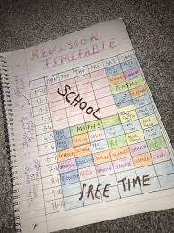 My Revision Timetable Own Pins School Study Tips
