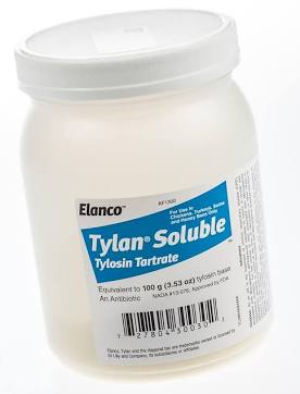 Tylan Soluble Powder (Tylosin Tartrate) Water Soluble Antibiotic Medication, AI generated