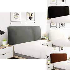 Copri testiera letto antiscivolo copri letto elasticizzato in morbido. Fodera Copritestata Letto In Tessuto Elasticizzato Da 160 A 200 Cm Vari Colori