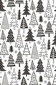 Black And White Christmas Trees Clipart Colorful Fabrics Digitally Printed By Spoonflower Christmas Holiday Forest Trees Black White Christmas Tree Drawing Christmas Tree Wallpaper Christmas Doodles