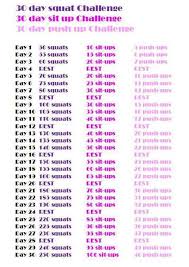 Food My Unhealthy Idolization Of A Necessity Sit Up Challenge Push Up Challenge 30 Day Squat