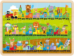 Arabic alphabet express is an extra large, beautifully illustrated and child friendly floor puzzle for children. Buy Fat Brain Toys Alphabet Express 24 Piece Wooden Puzzle Early Learning Toys For Babies Online In Indonesia B07f2rkqq3