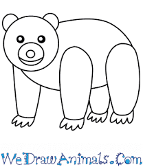 1275x1650 best of free printable bear coloring pages for kids. How To Draw A Simple Brown Bear For Kids