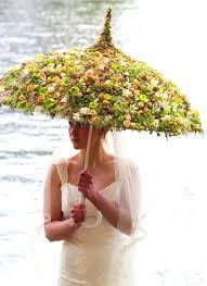 Bride S Flower Umbrella Parasol Bridal Hair Ideas Tonik Wedding Hairstyles Wedding Dresses With Flowers Floral Umbrellas Flower Dresses