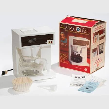 Happy #NationalCoffeeDay! Mr. Coffee, introduced in 1972, was the first automatic electric-drip coffeemaker made for home use. By the end of the 1970s, Mr. Coffee had created a coffee-brewing revolution as automatic