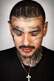 Steven Burton Digitally Deletes The Tattoos Of Ex Gang Members Gang Tattoos Face Tattoos Teardrop Tattoo
