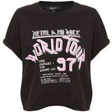 Teens Black World Tour Metal Rock T Shirt Liked On Polyvore Featuring Tops T Shirts Rock Tees Rock Tops Metal Te Rock T Shirts Metal T Shirts Rock Shirts